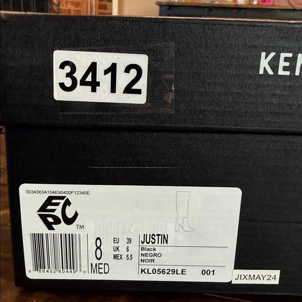Kenneth Cole New York Justin Block-Heel Tall Knee High Boots Size 8 - Picture 7 of 7